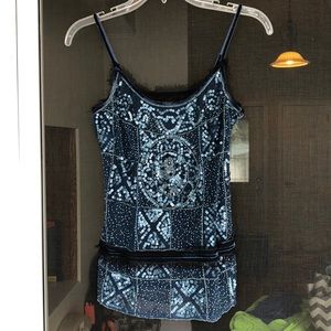 Like New XS Bebe beaded top